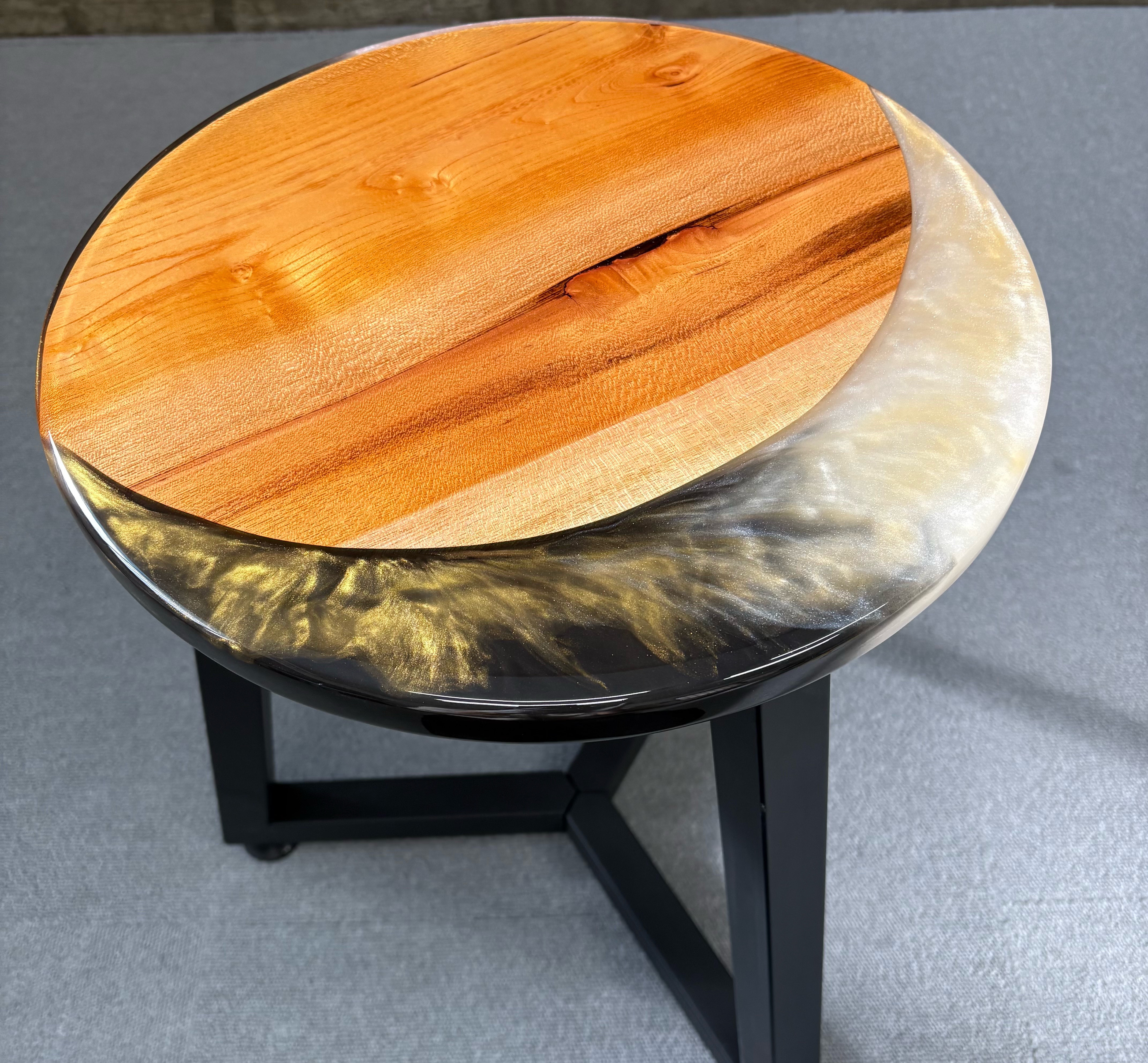 レジンサイドテーブル/チェア－Moon