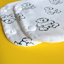 おむいち　ふわふわよだれカバー　エルゴタイプ　抱っこ紐カバー 3枚目の画像