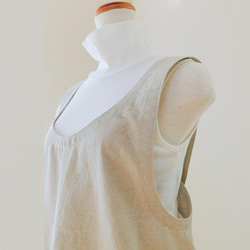 シンプル優等生のバッククロスエプロン・とんとんトン♪ぶたさん一緒で家事楽し[ブラック][エクリュ] 7枚目の画像