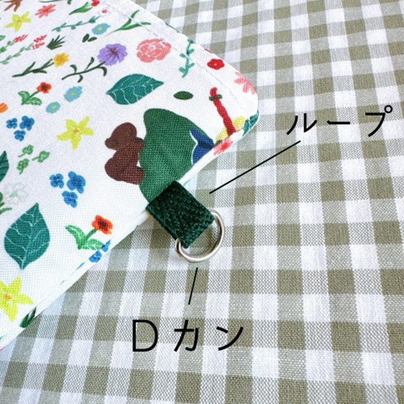 リバティ　Koh & Eito　ゴミ箱ポーチ　バネ口ポーチ　バネポーチ　ゴミポーチ 6枚目の画像