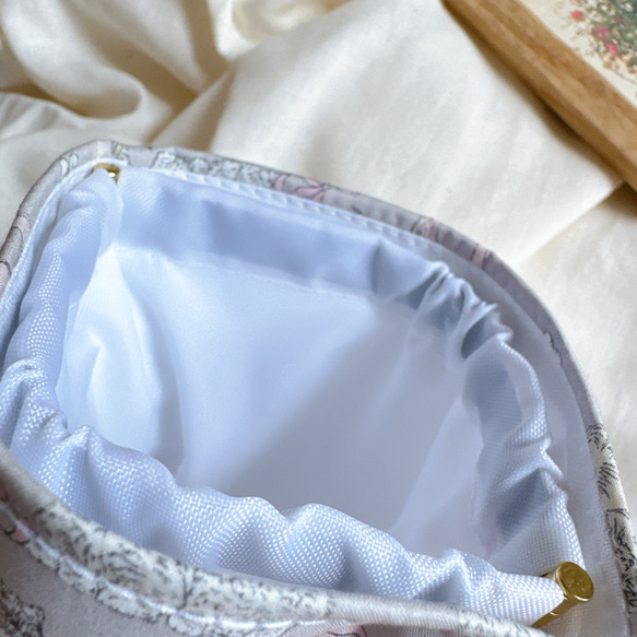 リバティ　Koh & Eito　ゴミ箱ポーチ　バネ口ポーチ　バネポーチ　ゴミポーチ 2枚目の画像