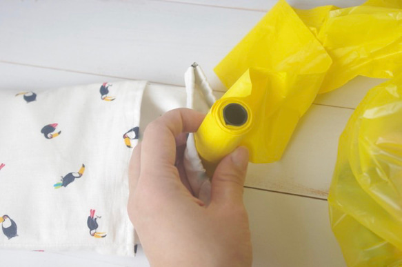 リバティ　Koh & Eito　ゴミ箱ポーチ　バネ口ポーチ　バネポーチ　ゴミポーチ 5枚目の画像