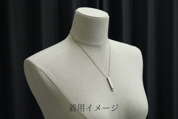 【刻印•名入れ】ロンドンブルートパーズのペンダント＊天然石＊誕生石＊サージカルステンレス【Luminous】 13枚目の画像