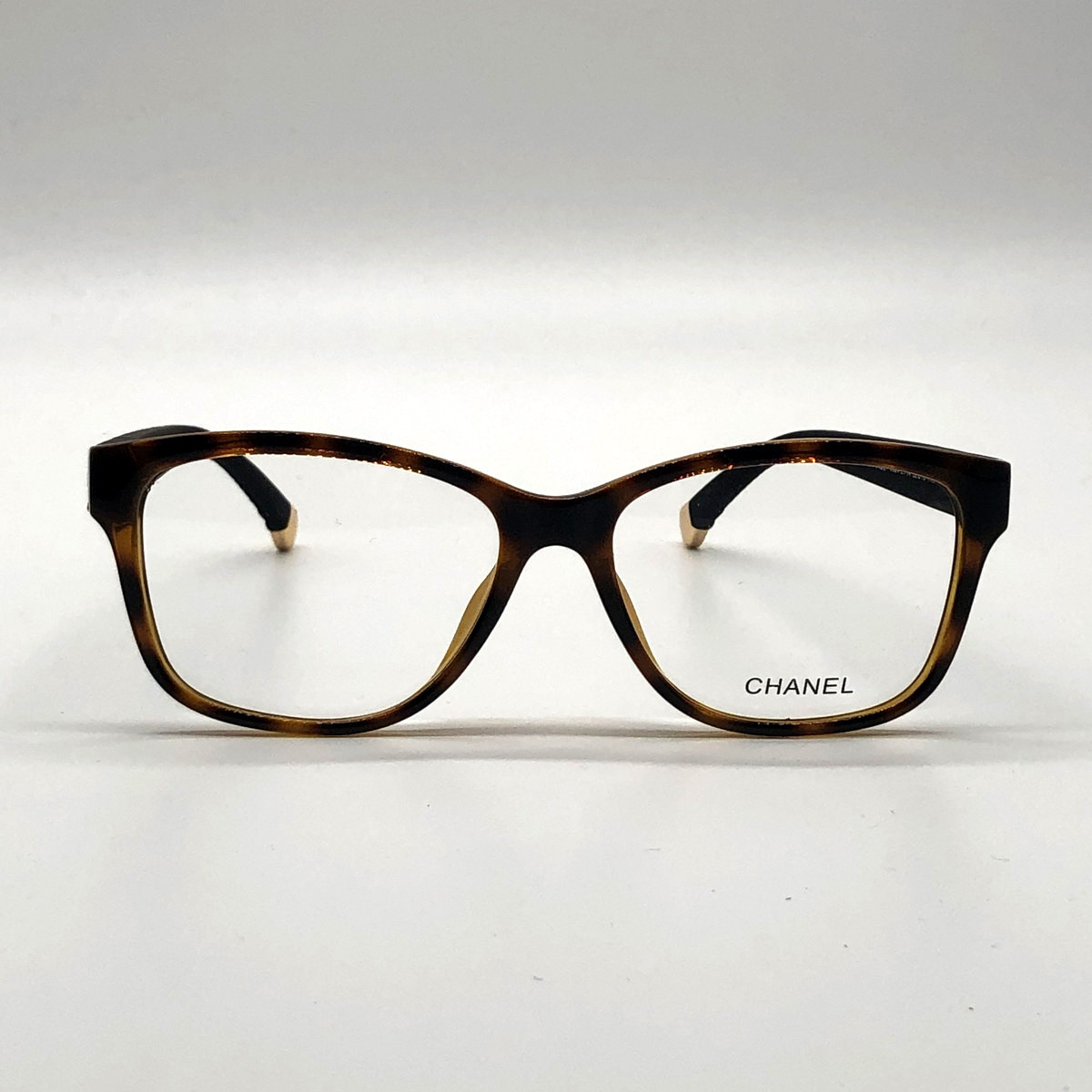 レディース　シャネル風眼鏡　メガネフレーム　3324 ブラック