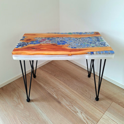 完売 レジン サイドテーブル 無垢材 青森ヒバ サイドテーブル renew+