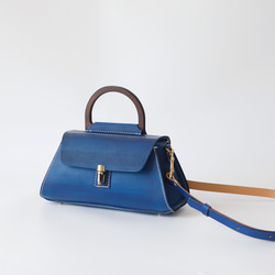 【Creema限定 早割価格 送料無料】本革手作りのショルダーバッグ 総手縫い手持ち 肩掛け 2WAY 鞄 12枚目の画像