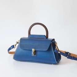 【Creema限定 早割価格 送料無料】本革手作りのショルダーバッグ 総手縫い手持ち 肩掛け 2WAY 鞄 14枚目の画像