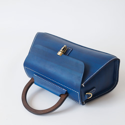 【Creema限定 早割価格 送料無料】本革手作りのショルダーバッグ 総手縫い手持ち 肩掛け 2WAY 鞄 7枚目の画像