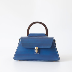 【Creema限定 早割価格 送料無料】本革手作りのショルダーバッグ 総手縫い手持ち 肩掛け 2WAY 鞄 2枚目の画像