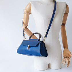 【Creema限定 早割価格 送料無料】本革手作りのショルダーバッグ 総手縫い手持ち 肩掛け 2WAY 鞄 16枚目の画像