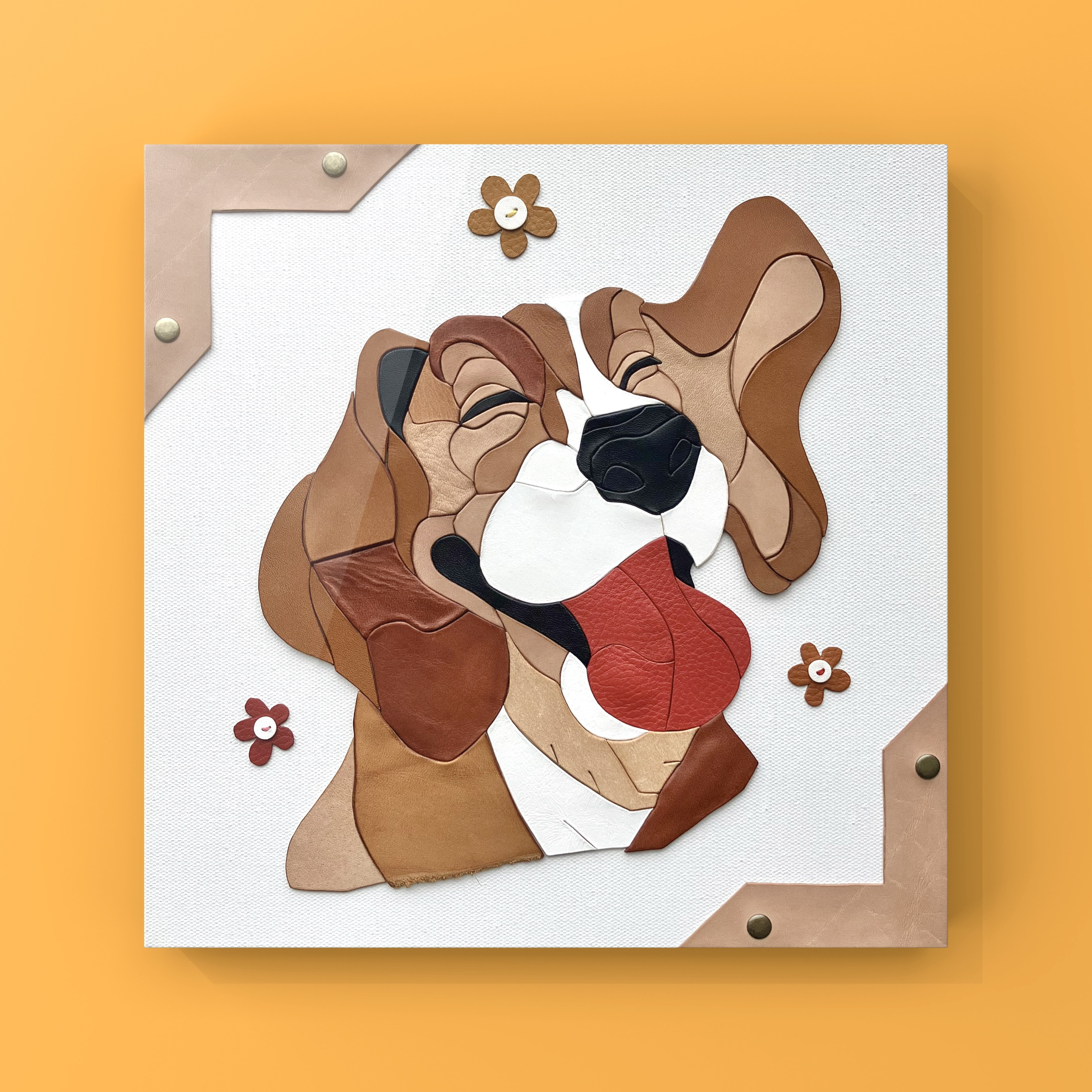 ■送料無料■ Leather  Art  / Beagle