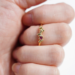 ルビー　デザインリング　1点もの　sv925 【1019】 5枚目の画像