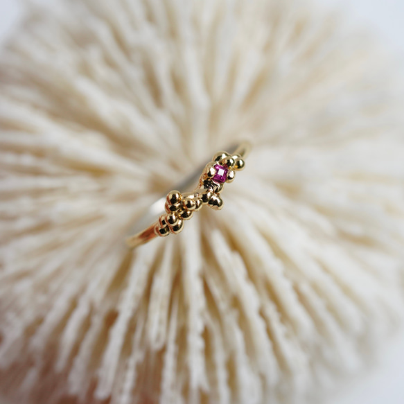 ルビー　デザインリング　1点もの　sv925 【1019】 3枚目の画像