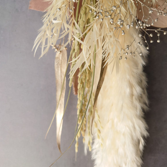 new!!早割 loop 2026白馬 new year【しめ縄飾り・スワッグ】PlatinumPink 6枚目の画像