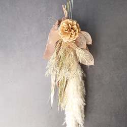 new!!早割 loop 2026白馬 new year【しめ縄飾り・スワッグ】PlatinumPink 8枚目の画像