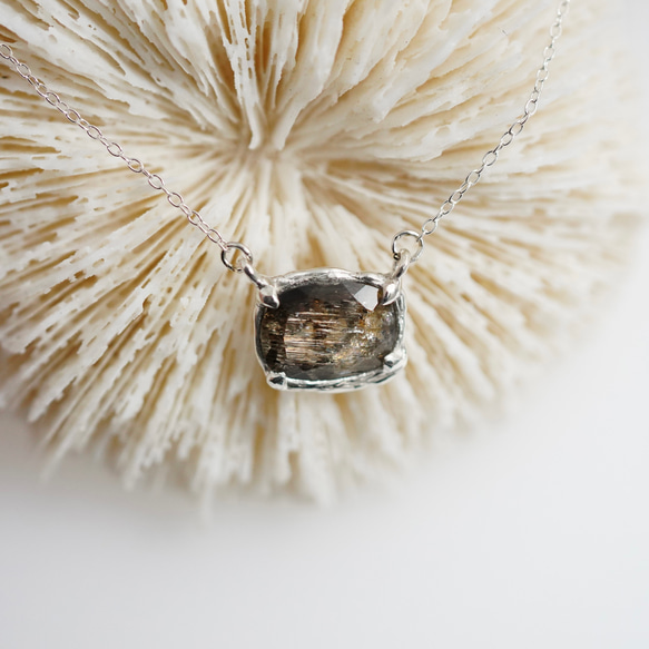 スキャポライト　ネックレス　sv925 【1020】 1枚目の画像