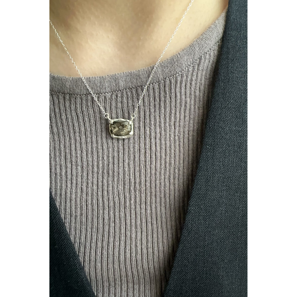 スキャポライト　ネックレス　sv925 【1020】 3枚目の画像