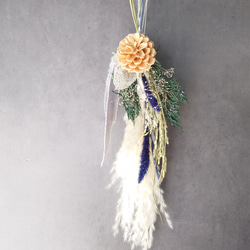 new!!早割 loop 2026白馬 new year【しめ縄飾り・スワッグ】PurpleBlue 9枚目の画像