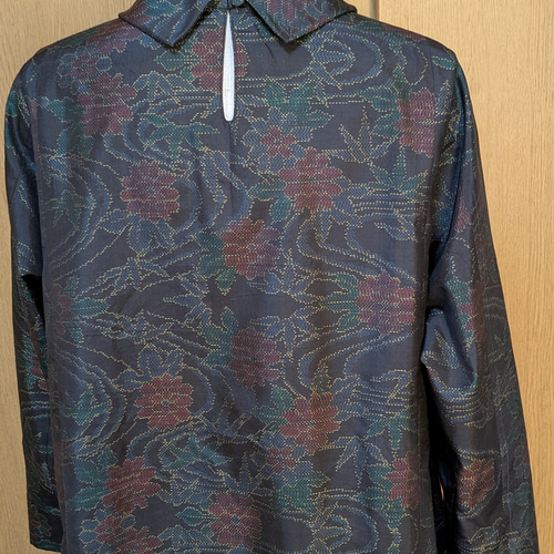 SOLD 着物リメイク ワンピース 大島紬 L〜LL ワンピース さらあお 通販