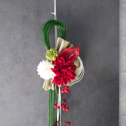 華一〆【松・ダリア・菊・】縁起物 しめ縄・お正月飾り2026年仕様『超早割お正月2026』『早割お正月2026』 3枚目の画像