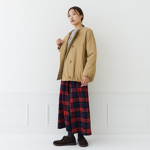 超軽量！ 魔法瓶のような保温中わた Zermoly Loft ノーカラーハーフ