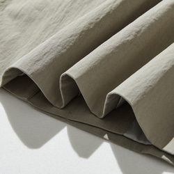 ロングシーズン着まわせる優秀アイテム　トレンチコート　ミドル丈コート　薄いカーキ色　251003-2 10枚目の画像