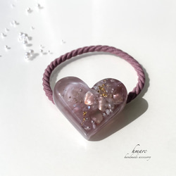 【ヘアゴム】レジン　さくら キッズ レジン 桜 SAKURA ヘアゴム blossom pink - Sumile