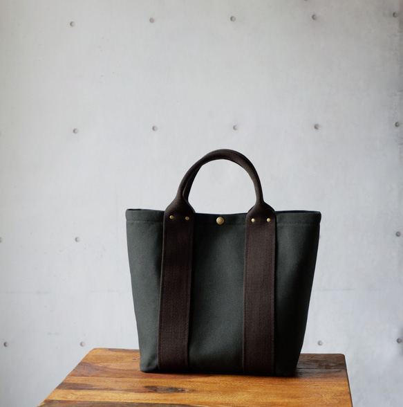 トートＭ◇Urban | 倉敷帆布 | ブラック 2枚目の画像