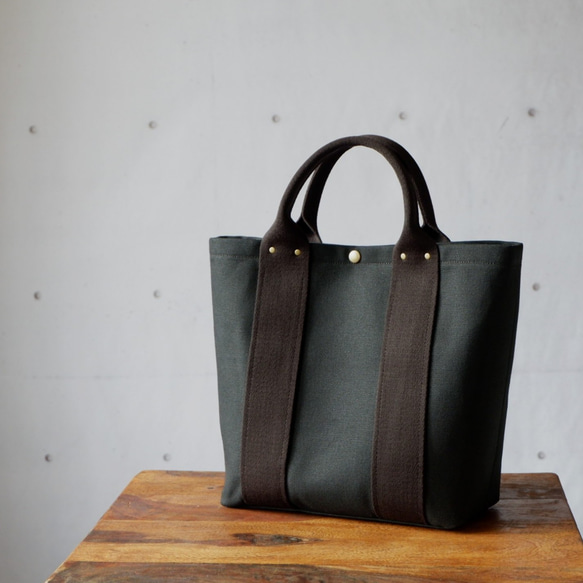 トートＭ◇Urban | 倉敷帆布 | ブラック 1枚目の画像