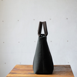 トートＭ◇Urban | 倉敷帆布 | ブラック 3枚目の画像