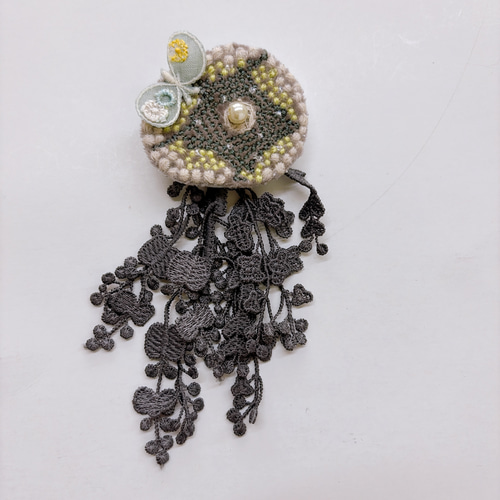 再販 ミナペルホネンハンドメイドコサージュ コサージュ ゆあこ 通販