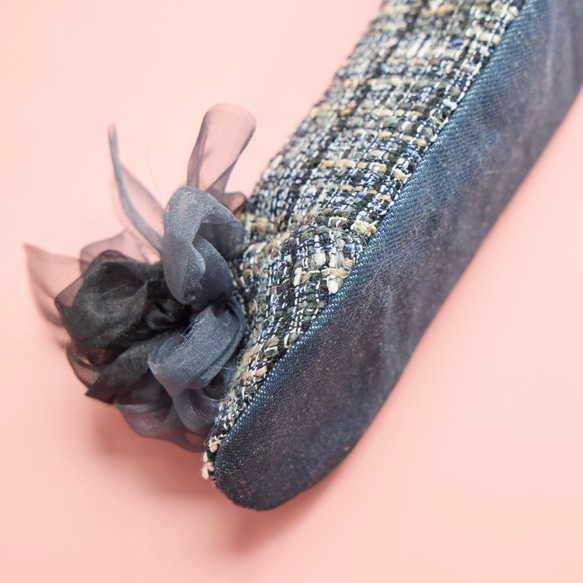 咲き編みプティ・パ・ポーチ｜lady｜noir（ノワール） 4枚目の画像