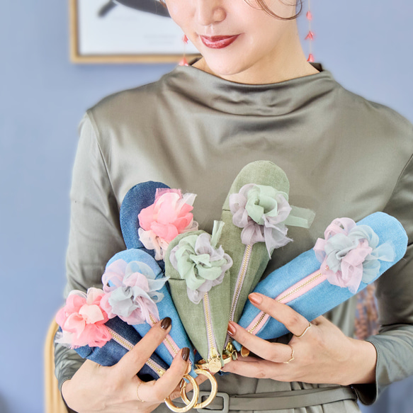 咲き編みプティ・パ・ポーチ｜baby｜jaune（ジョーヌ） 10枚目の画像