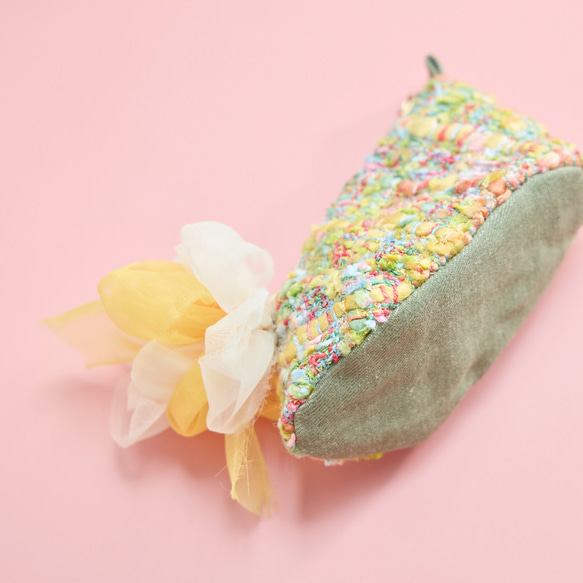 咲き編みプティ・パ・ポーチ｜baby｜jaune（ジョーヌ） 6枚目の画像