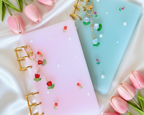 選べる2色】A6 レジン 貯金バインダー 家計管理｜積立貯金・saving