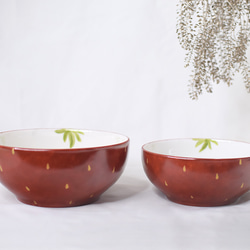 森のいちごのボウルM 6枚目の画像