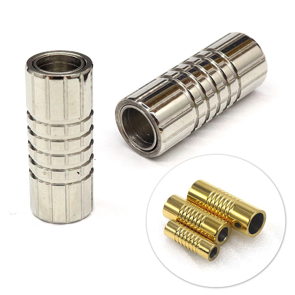 サージカルステンレス製 万能ネックレスブレスレット留め 金具手作りパーツ 1枚目の画像