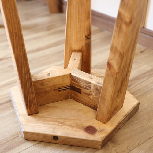 花台 高さ45cm 六角形 木製 スツール チェア イス おしゃれ シンプル