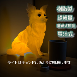 柴犬灯ろう B型 キャンドル型LED付 f00ma7880b-2.jpg