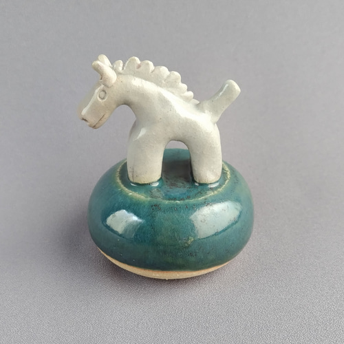 馬の置物（大） 午年 干支 青磁釉・緑釉 【商品番号：00773】 その他
