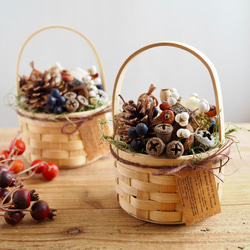 ボックスアレンジ＊30cm＊木の実 ボックスアレンジ＊30cm＊木の実 ボックスアレンジ＊30cm＊木の実