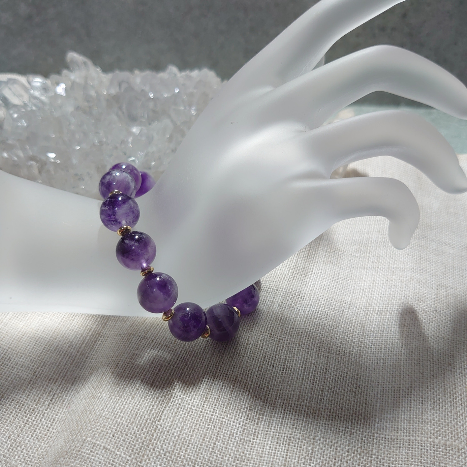 アメジストブレスレット　素敵な逸品