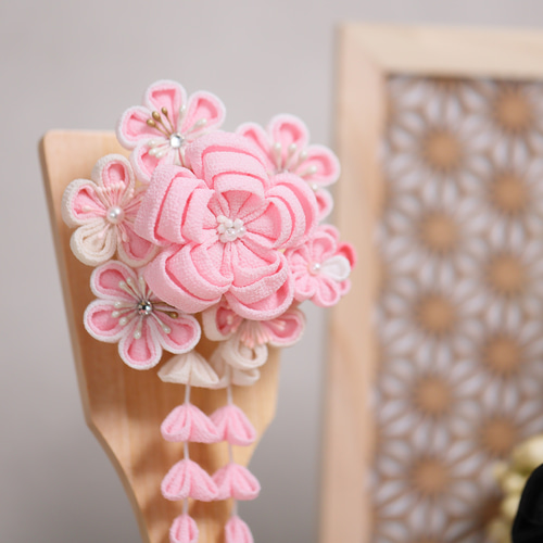 2026年新作☆お雛様のトータルコーデ☆お雛様・くすみピンクの羽子板