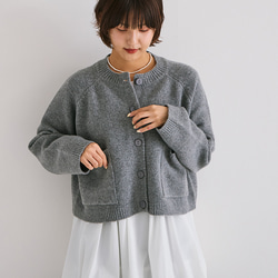 AW新作】毛玉ができにくいジャケット見えニットカーディガン ポケット