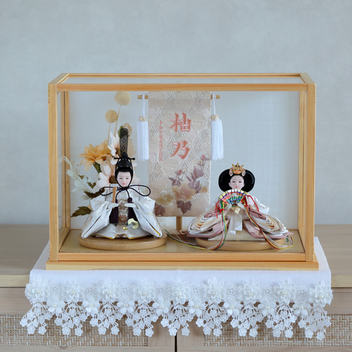 2026年新作☆【美男x美女】コンパクトdeケースに飾るひな人形♪お名前