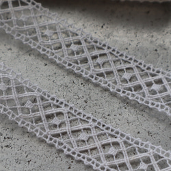 フランス 60㎝ アンティークレース C1091 ホワイト 8枚目の画像