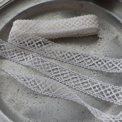 フランス 60㎝ アンティークレース C1091 ホワイト 2枚目の画像