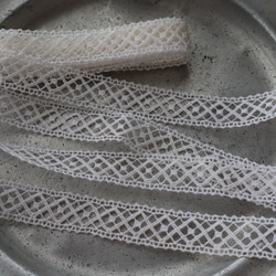 フランス 60㎝ アンティークレース C1091 ホワイト 4枚目の画像