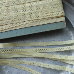 フランス 78㎝ アンティークレース　3種の柄 C1094 クリーム 2枚目の画像