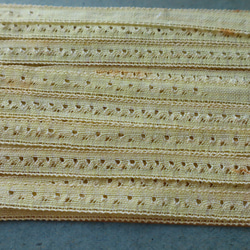 フランス 78㎝ アンティークレース　3種の柄 C1094 クリーム 6枚目の画像